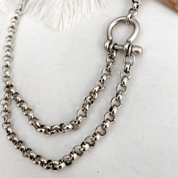925 Carabiner Rolo Chain Necklace